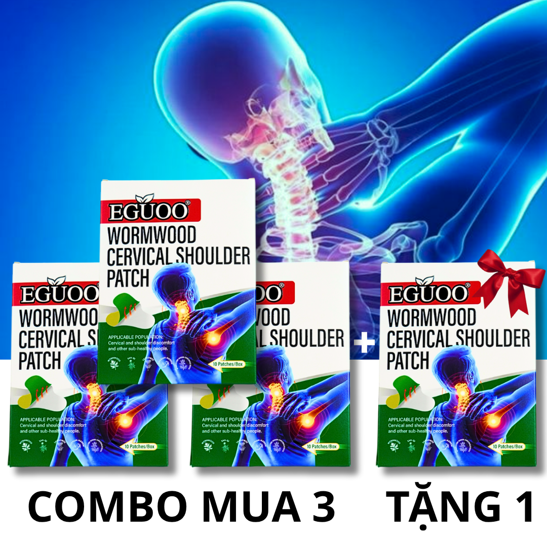 MUA 3 TẶNG 1 - MIẾNG DÁN THẢO MỘC HỖ TRỢ CÁC VÙNG ĐAU NHỨC MỎI EGUOO