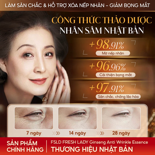 Tinh Chất Nhân Sâm Nhật Bản Fresh Lady Hỗ Trợ Giảm Nếp Nhăn, Ngừa Lão Hóa, Dưỡng Sáng Da