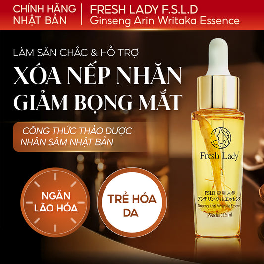 Tinh Chất Nhân Sâm Nhật Bản Fresh Lady Hỗ Trợ Giảm Nếp Nhăn, Ngừa Lão Hóa, Dưỡng Sáng Da